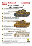 Kalkomania PzKpfw VI Tiger Ausf.E Early 35008 Techmod