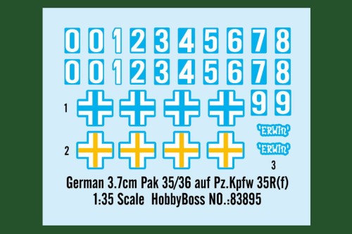 Niszczyciel 3,7cm PaK 35/36 auf PzKpfw 35R(f) 83895 Hobby Boss