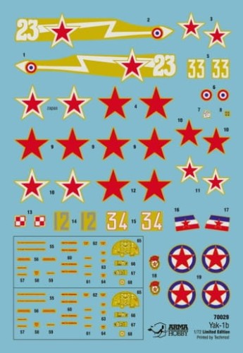 Samolot Yakovlev Yak-1B Jak-1B 70029 Arma Hobby