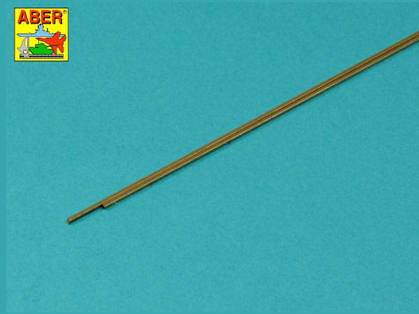 Pręty kwadratowe mosiężne 1mm x 245mm KR10 Aber