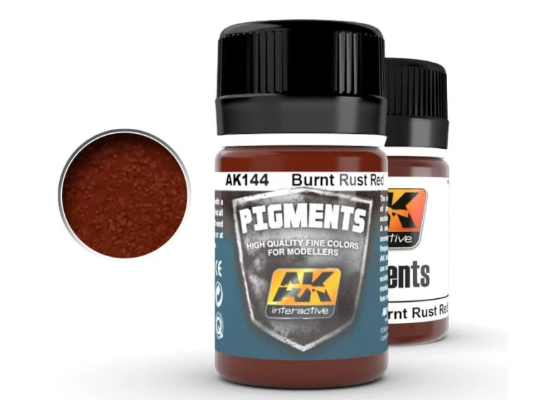 Pigment modelarski Burnt rust red AK144 AK Interactive