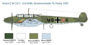 Samolot Messerschmitt Bf110 C/D 2794 Italeri