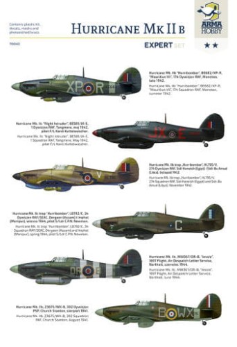 Samolot Hawker Hurricane Mk.IIb/c 70042 Arma Hobby