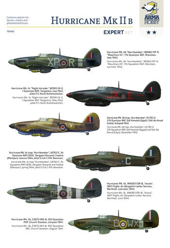 Samolot Hawker Hurricane Mk.IIb/c 70042 Arma Hobby