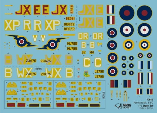 Samolot Hawker Hurricane Mk.IIb/c 70042 Arma Hobby