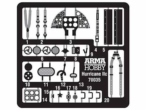Samolot Hawker Hurricane Mk.IIb/c 70042 Arma Hobby