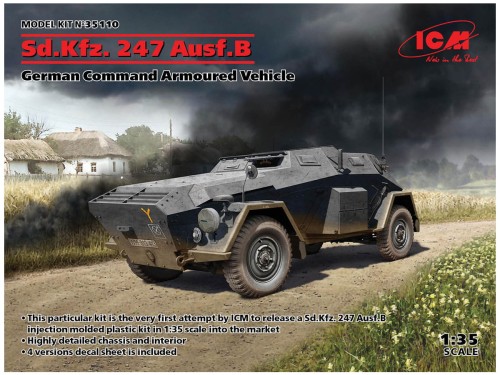 Wóz dowodzenia Sd.Kfz.247 Ausf.B 35110 ICM