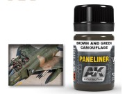 Paneliner Brown and Green Camouflage AK2071 AK Interactive