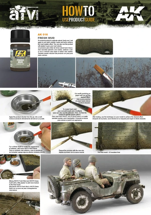 Weathering Fresh mud AK016 AK Interactive