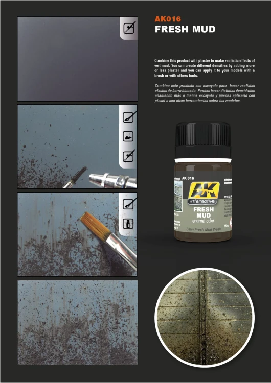 Weathering Fresh mud AK016 AK Interactive