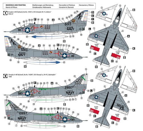 Samolot Douglas A-4B Skyhawk 72029 Hobby 2000