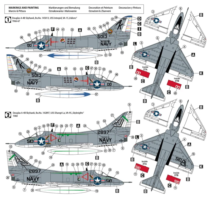 Samolot Douglas A-4B Skyhawk 72029 Hobby 2000