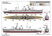 Okręt krążownik HMS Calcutta 05362 Trumpeter