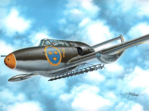 Samolot Saab A-21R Attack version SH72246 Special Hobby