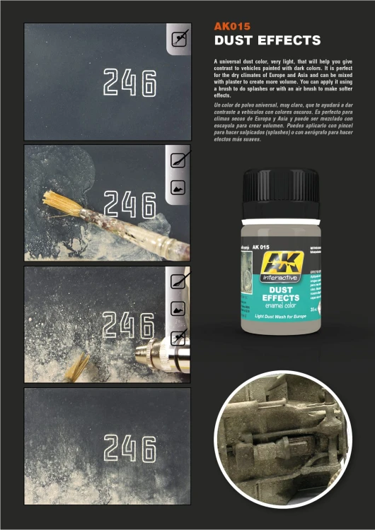 Weathering Dust effects AK015 AK Interactive