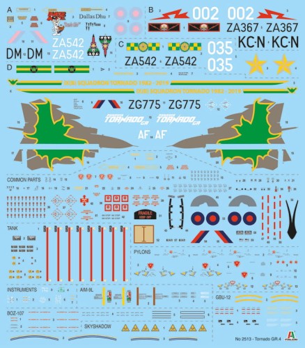 Samolot Panavia Tornado GR.4 2513 Italeri