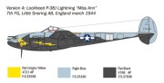 Samolot Lockheed P-38 J Lightning 1446 Italeri