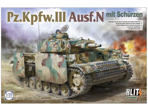 Czołg PzKpfw III Ausf.N 8005 Takom