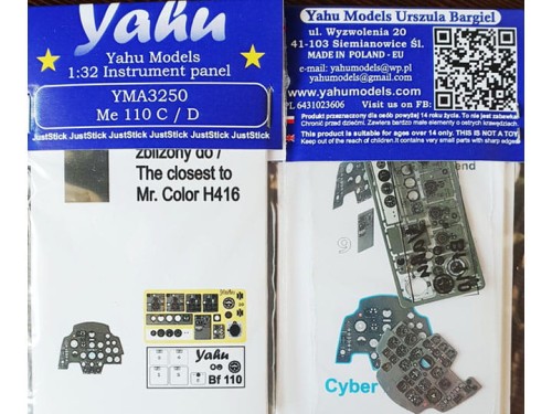 Fototrawiona tablica do Bf110 C/D YMA3250 Yahu