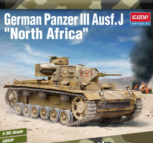 Czołg PzKpfw III Ausf.J 13531 Academy