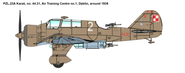 Samolot PZL P.11a i PZL.23A Karaś 72529 IBG