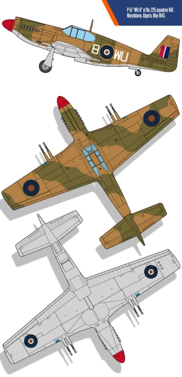 Samolot North P-51 Mustang Mk.IA 12338 Academy