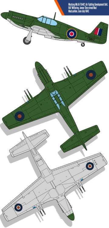 Samolot North P-51 Mustang Mk.IA 12338 Academy