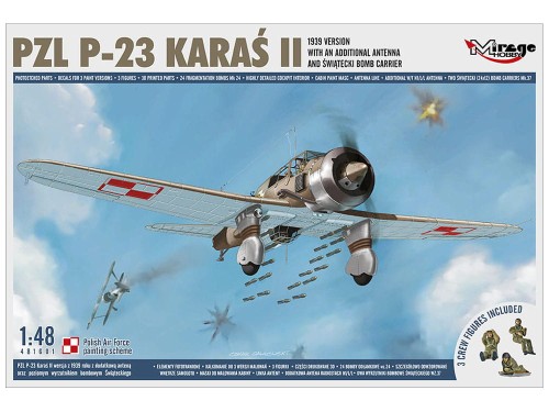 Samolot PZL.23 Karaś II 481601 Mirage Hobby