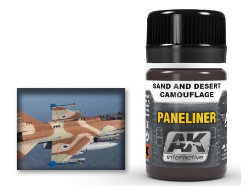 Paneliner Sand and Desert Camouflage AK2073 AK Interactive