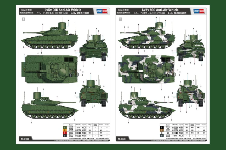 Działo samobieżne LvKv 90C 84508 Hobby Boss