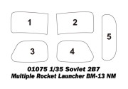 Wyrzutnia Katiusza 2B7 BM-13NM 01075 Trumpeter
