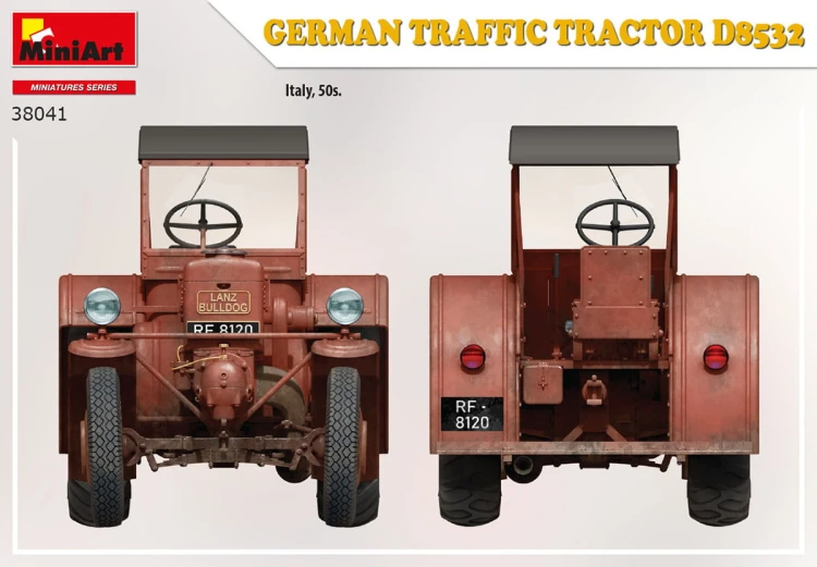 Traktor ciągnik Lanz D8532 38041 MiniArt