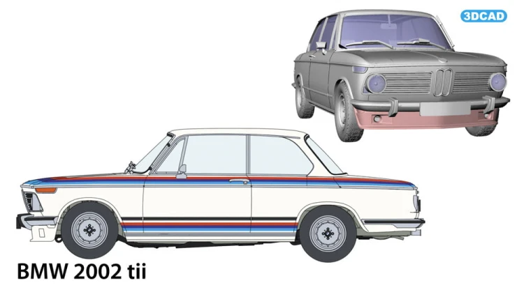BMW 2002 tii w/Chin spoiler 20458 Hasegawa