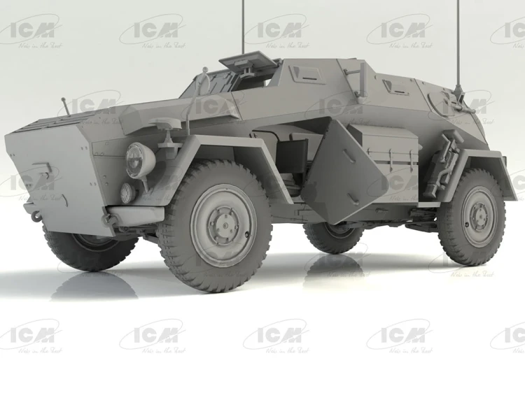 Wóz dowodzenia Sd.Kfz.247 Ausf.B z załogą 35111 ICM