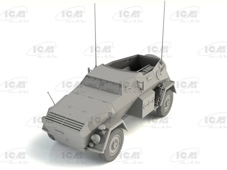 Wóz dowodzenia Sd.Kfz.247 Ausf.B z załogą 35111 ICM