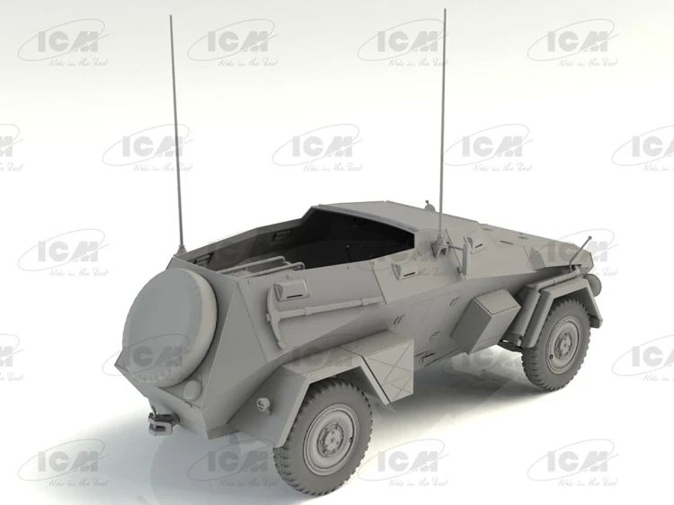 Wóz dowodzenia Sd.Kfz.247 Ausf.B z załogą 35111 ICM