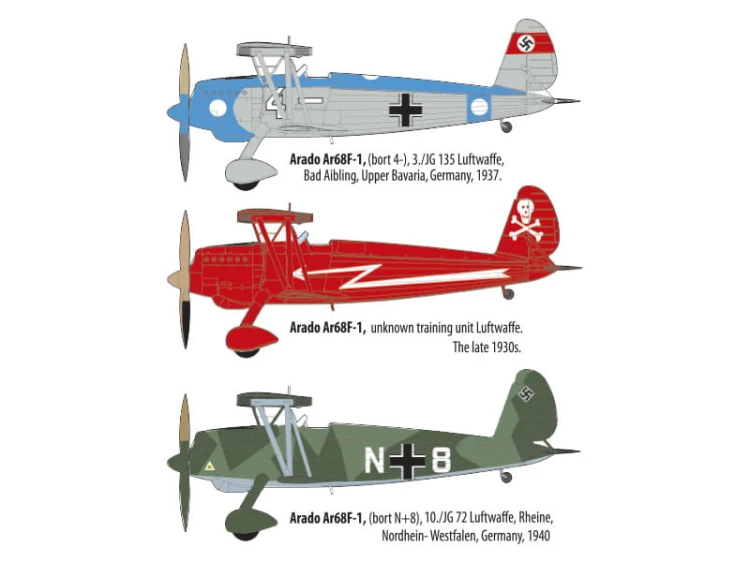 Samolot Arado Ar 68F 454 Arado
