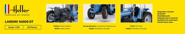 Traktor ciągnik Landini 16000 DT 81403 Heller