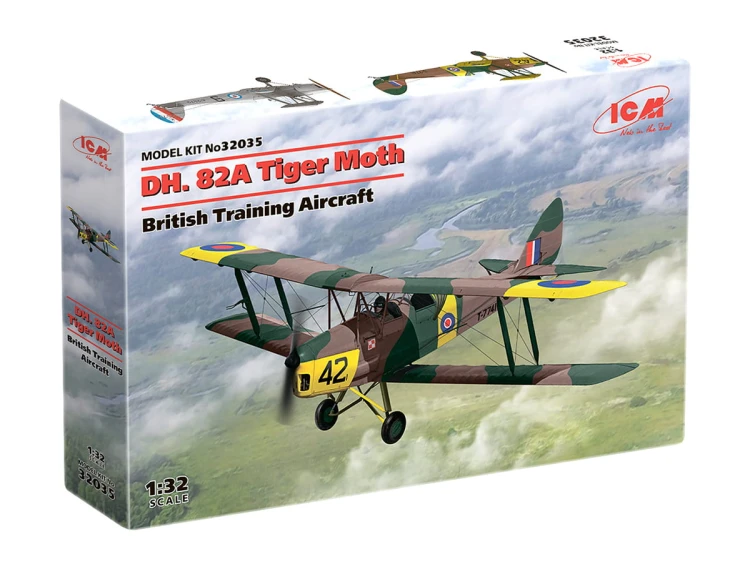 Samolot DH.82A Tiger Moth 32035 ICM