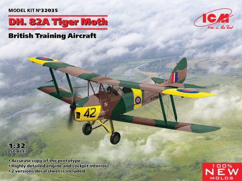 Samolot DH.82A Tiger Moth 32035 ICM