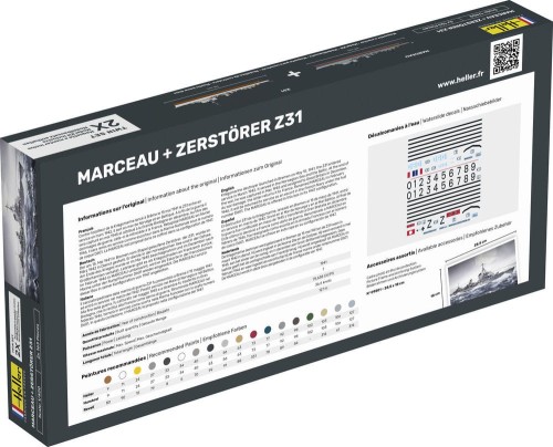 Okręt niszczyciel Zerstorer Z31 Marceau 85009 Heller