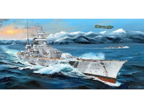 Okręt pancernik Scharnhorst 03715 Trumpeter