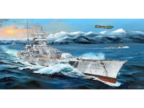 Okręt pancernik Scharnhorst 03715 Trumpeter