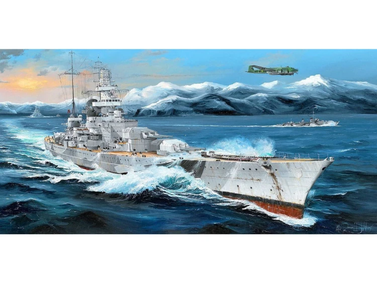 Okręt pancernik Scharnhorst 03715 Trumpeter