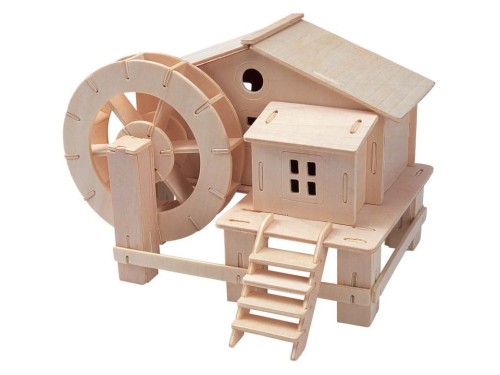 Młyn wodny składanka drewniana puzzle 3D P068 Sea-Land