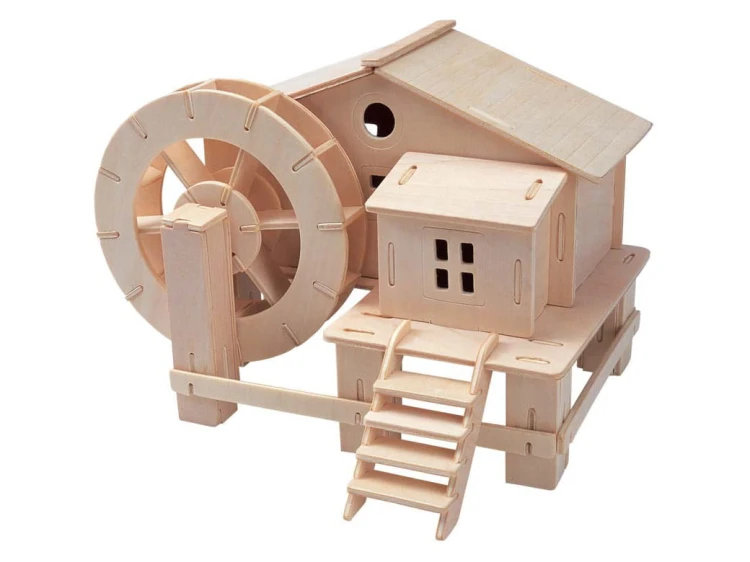 Młyn wodny składanka drewniana puzzle 3D P068 Sea-Land