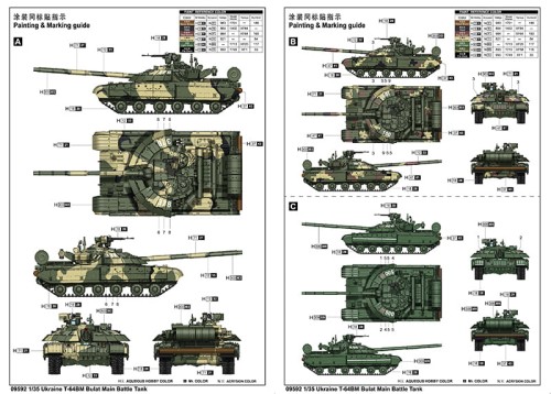 Czołg T-64BM Bulat Bułat 09592 Trumpeter
