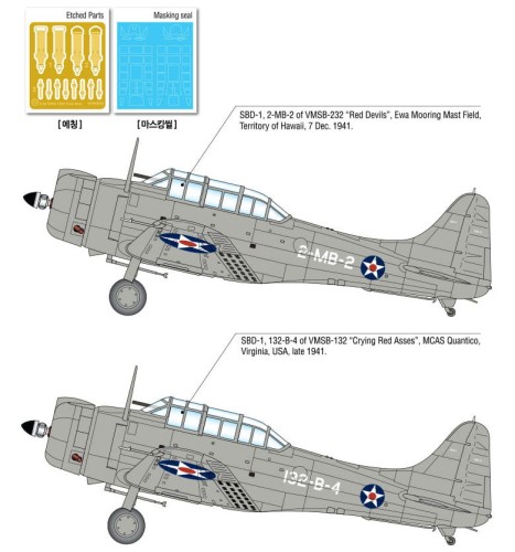 Samolot Douglas SBD-1 Dauntless 12331 Academy