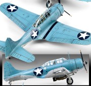 Samolot Douglas SBD-2 Dauntless 12335 Academy