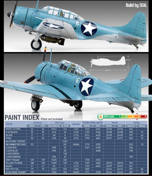 Samolot Douglas SBD-2 Dauntless 12335 Academy